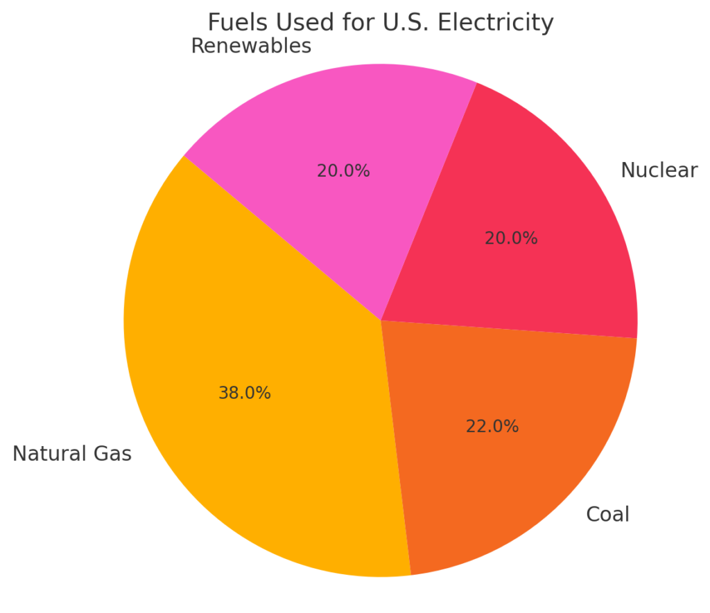 Fuels Used For U.S. Electricity Fuels Used For U.S. Electricity