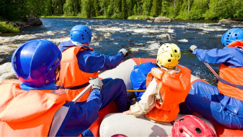 Whitewater rafting